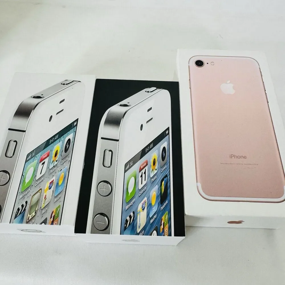 Lot of‎ 9 Misc Apple: iPhone 4s 4 6s Plus 7, Watch and mini iPad Empty Boxes
